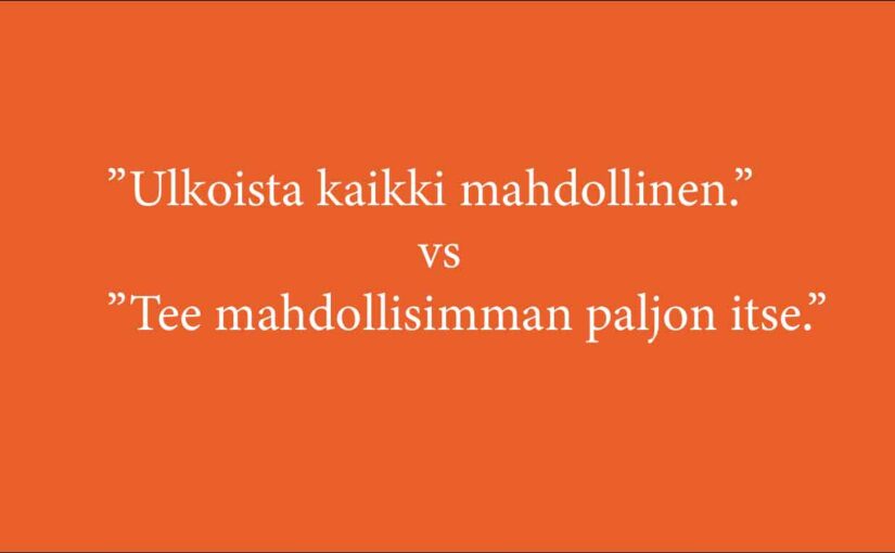 Neuvoja joka lähtöön